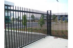 China Custom Made Black Powder Coating Garrison Fencing Panel Anti Rust supplier