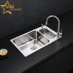 304 Thickened Handmade Sink Kitchenware Smooth Surface Easy To Clean for sale