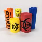 Custom Printing Plastic Biohazard Infectious Waste Bag In Roll for sale