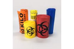 China Custom Printing Plastic Biohazard Infectious Waste Bag In Roll supplier