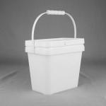 1 Gallon 3.5L Rectangular Square Plastic Bucket For Chemicals for sale
