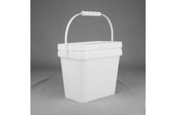 China 1 Gallon 3.5L Rectangular Square Plastic Bucket For Chemicals supplier