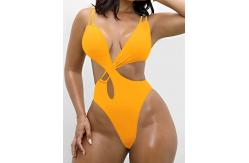 China Black Medium Elasticity Swimsuit Womens Nylon / Spandex One Piece supplier