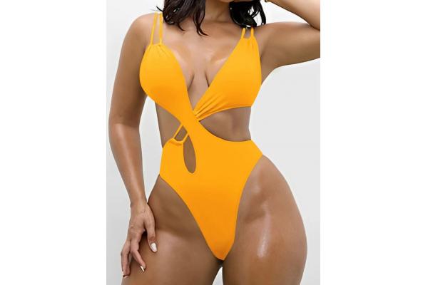 Black Medium Elasticity Swimsuit Womens Nylon / Spandex One Piece