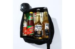 China 5L Collapsible Reusable Shopping Bags Roll Up Recycled White Black supplier