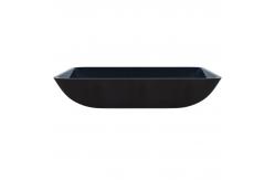 China Turquoise Rectangular Wash Hand Basin Bathroom Sinks Top Mount supplier