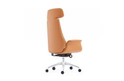 China High Back PU Leather Executive Office Swivel Chair 3 Position Tilting Mechanism supplier