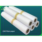 80gsm High Whiteness Roll Plotter CAD Plain Paper Of 36 Inch 42 Inch for sale