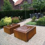 Decoration Weathering Corten Steel Garden Features Create A Serene Atmosphere for sale