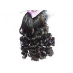 OEM Long Middle Brown Wavy Human Pony Tail Wigs for Women for sale