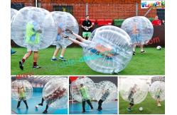 China Transparent Body Zorb Ball / Bubble Football Ball / Bubble Bumper Ball With TPU supplier