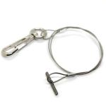 Single Leg Stainless Steel Wire Rope Plant Pot Hanging Kit With Metal Hook for sale