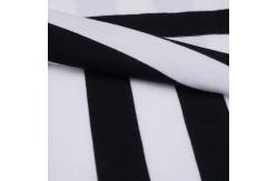 China Comfortable And Breathable  And Bouncy Striped Material Fabric For T-Shirt supplier