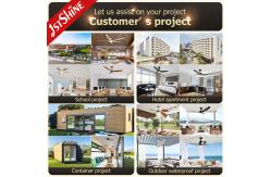 China Embedded Industrial 6 Speeds Remote Control Retractable Ceiling Fan With LED Light supplier