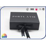 Magnetic Closure CMYK Customzied Foldable Gift Box Matt Lamination With Silk Ribbon