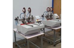 China Semi Automatic Double Sided Tape Pasting Machine With PLC Touch Screen supplier
