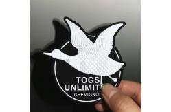China 3D Logo Iron On TPU Custom Jean Jacket Patches Heat Transfer Patch supplier