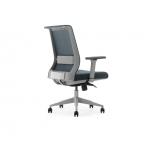 Adjustable Swivel Mesh Office Chairs , Meeting Room Sliding High Back Executive Chairs