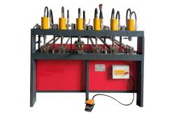 China Six Station Semi Automatic Punching Machine For Round Pipe Processing supplier