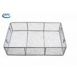 Sliding SUS304 Chicken 1.0mm Basket Woven Grille Steel Mesh for sale
