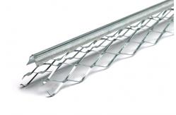 China Diamond Mesh Plaster Angle Bead , 30mm Wings Galvanized Corner Bead supplier