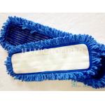 Commercial Microfiber Floor Mop / Microfiber Dust Dry Mop Pad Light Blue for sale