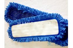 China 24 Quickie Dust Mop Microfiber Polyester Velcro Backing Dust Mop Pad supplier