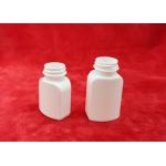 High Density Polyethylene Empty Tablet Bottles , Square Pet Bottle For Pills Packaging for sale