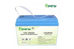 China Golf Cart Rechargeable Lithium Battery 12V 100AH RV Battery With BMS supplier