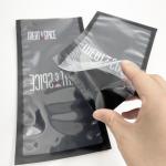 Custom Printed Glossy Block Front Transparent Vacuum Packaging Bags For Food Storage for sale