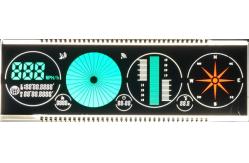 China White Blue Backlight Monochrome LCD Screen VATN With Green Red Silk Printing supplier