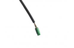 China Enclosure 150mm 3 Pins Pigtail Socket Plug Adapter Wire Green Connector supplier