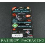 Black Mambar Sex Pills Packaging Black Panther Blister Card Packaging Custom Made for sale
