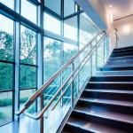 Compact 316 Stainless Steel Handrails with Polished Finish for Glass Railings for sale