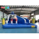 Shark theme Commercial Inflatable Air Bouncer Castle With Dry Slide