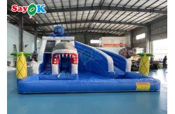 China Shark theme Commercial Inflatable Air Bouncer Castle With Dry Slide supplier