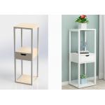 Drawer And Shelf Home Display Rack Storage Display Stand With MDF Shelves for sale