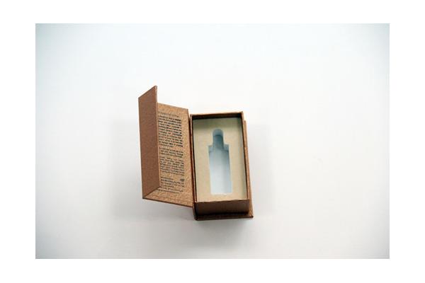 Small Wine Recycled Paper Gift Boxes Rectangle , Cosmetic Oil Packaging box