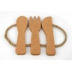 Eco Cork Table Placemats Pot Coaster Cutlery Cork Trivet Durability Toxicless for sale