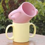 16 Ounce Set Of 2 Double Handle Ceramic Drinking Mug Dishwasher SAFE for sale