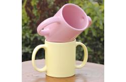 China 16 Ounce Set Of 2 Double Handle Ceramic Drinking Mug Dishwasher SAFE supplier