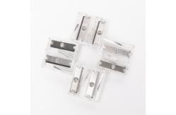 China Basic Plastic Child Safe Pencil Sharpener 8mm Hole supplier