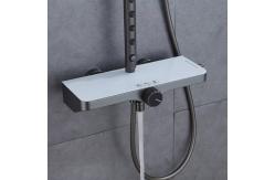 China 360 Swivel Spout Jet SPA Spray L Design Stainless Steel Shower Set supplier