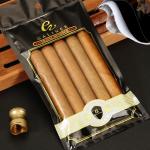 Cigar Plastic Packaging Bag Custom Plastic Zipper Bag With Transparent Window