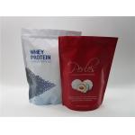 Custom Printed Laminated Pouches / Matte White Stand Up Pouches For Food Packaging