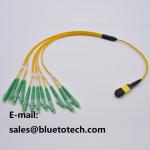 Yellow Color MPO MTP 24 Core Fiber Optic Patch Cables UPC Polish for sale