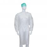 Level 2 Disposable Medical PP / SMS / PP PE Isolation Gown With Elastic Knitted Wrist for sale