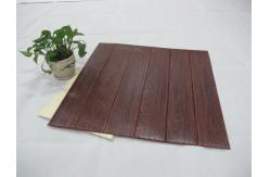 China Dark Wood Design mothproof 1.0cm thick 3D Foam Wall Stickers supplier