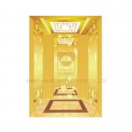 PVC Floor Elevator Cabin Decoration Titanium Gold Hairline Stainless Steel for sale