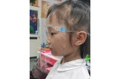 China Children  Full Plastic Face Shield 0.26mm Anti Splash Protective Windbreak supplier
